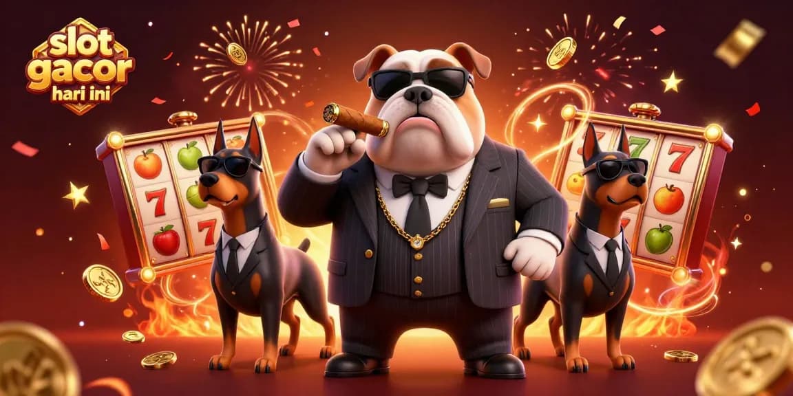 Engage in thrilling slot gacor hari ini gameplay with a vibrant casino scene featuring dynamic characters.