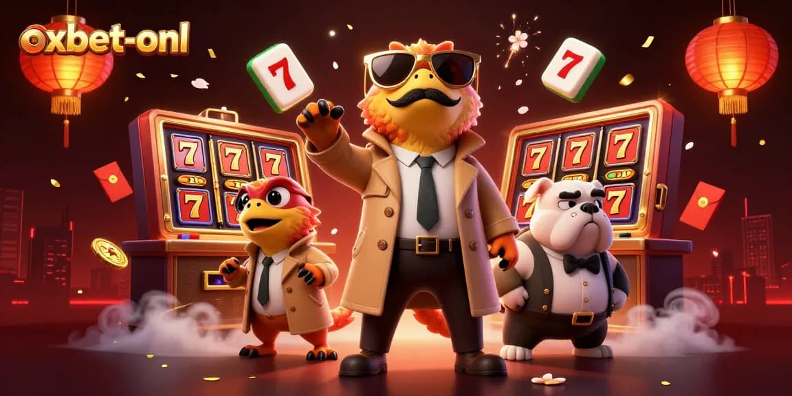Enjoy the fun at oxbet-onl with animated raptors and casino elements ready for big wins.