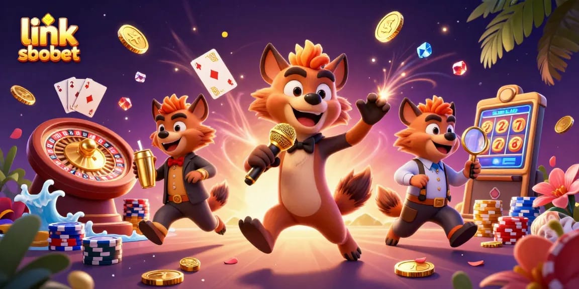 Engage with the exciting world of link sbobet while enjoying lively casino humor featuring hyenas.