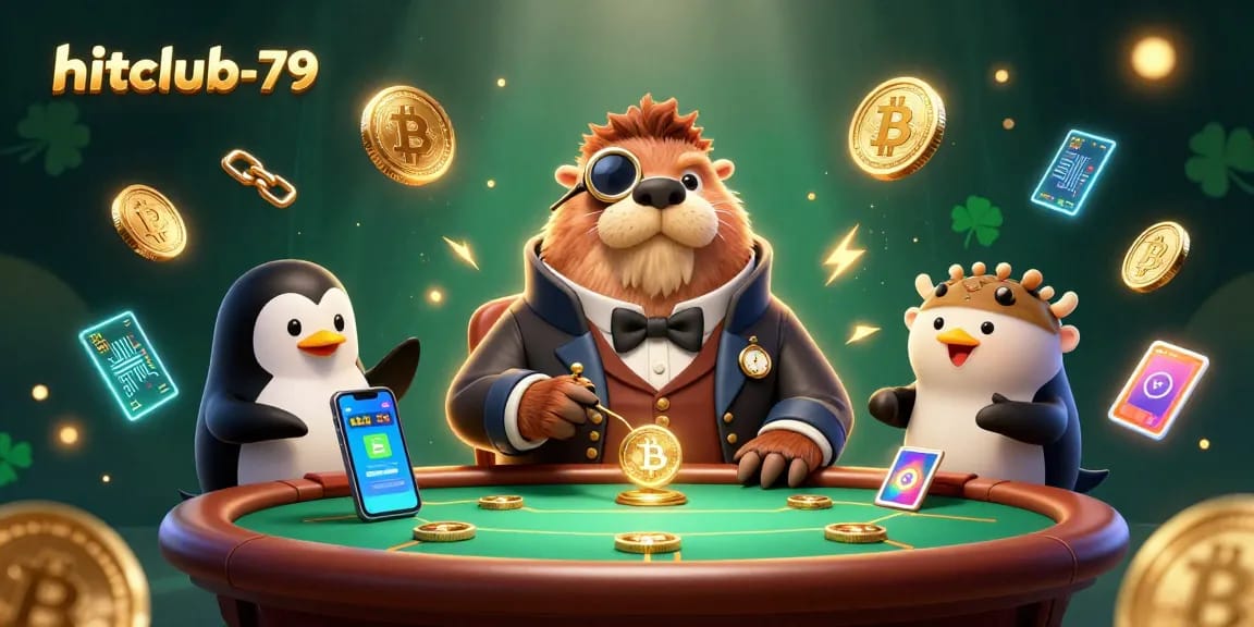 Experience the thrill with hitclub-79's underwater poker featuring a walrus, penguin dealer, and pufferfish bluffing.