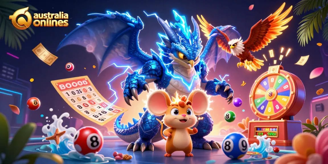 Experience thrilling action at australia online casinos with vibrant, dynamic characters amidst captivating game elements.