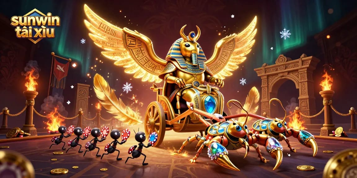 Engage with sunwin tài xỉu gameplay through an artistic portrayal of a dynamic casino scene.