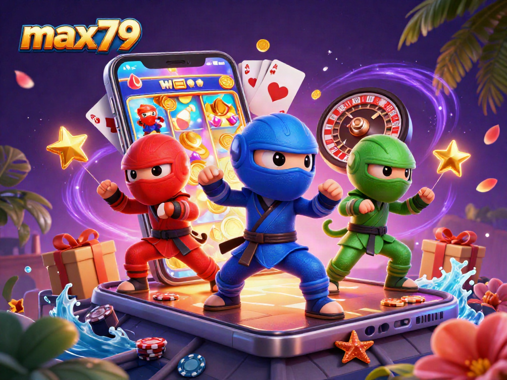 max79's ninja chameleon team showcases thrilling casino action with vibrant slot elements.