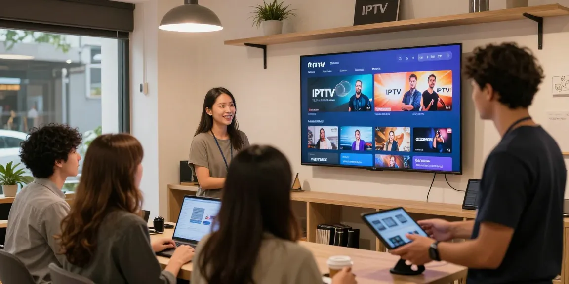 IPTV reseller in a local business, offering trusted services and expert guidance.